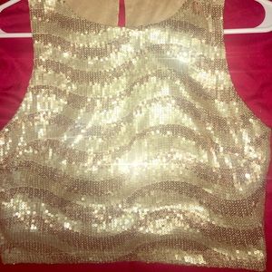 Glitter crop top